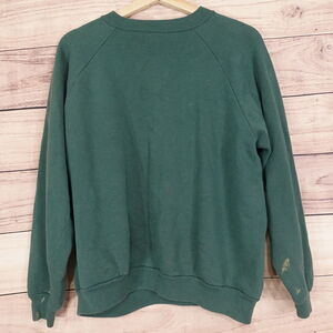 VINTAGE HANES HER WAY GREEN PULLOVER CREW NECK SWEATSHIRT SIZE L LARGE 90s *READ